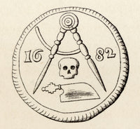 Masonic Seal Engraving - History of Freemasonry Volume II Art Print