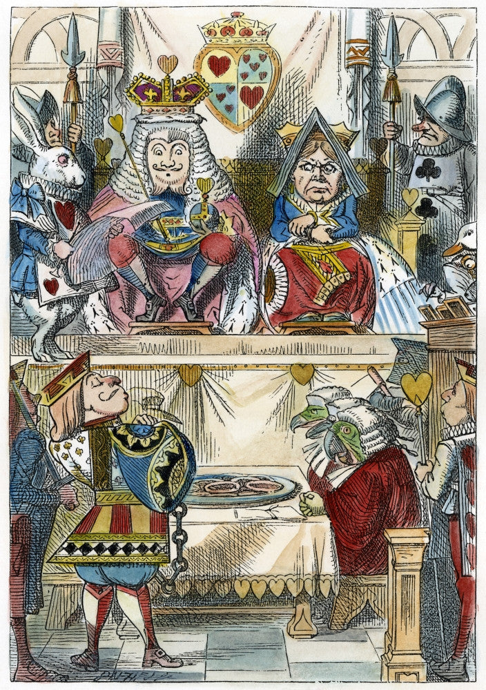 The Trial of the Knave of Hearts Fine Art Print - Carroll: Alice, 1865