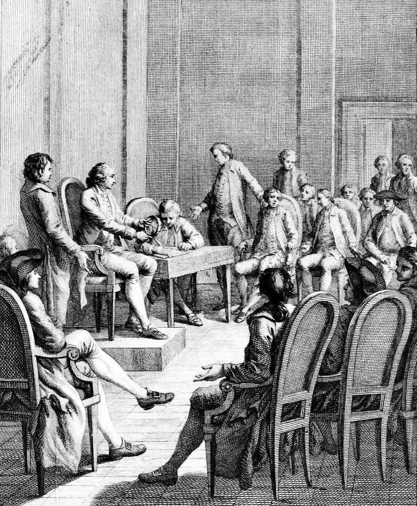 Continental Congress First Session Line Engraving Fine Art Print by Granger Collection