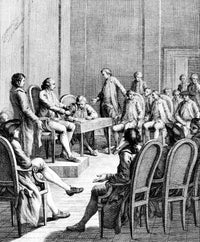 Continental Congress First Session Line Engraving Fine Art Print by Granger Collection