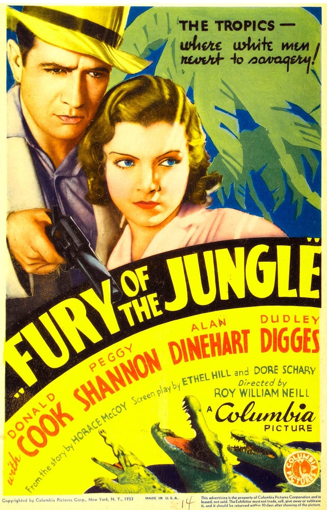 Fury of the Jungle Movie Poster Print (1933) | Posterazzi
