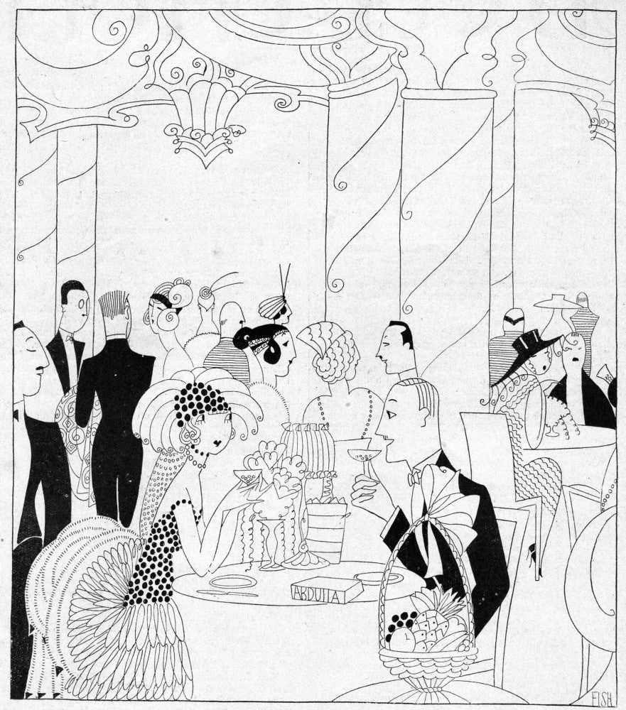 Art Deco 'Diner De Fiancailles' Fine Art Print by Mary Evans