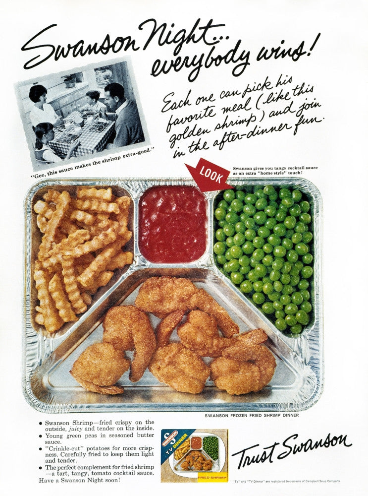 1963 Swanson TV Dinner Advertisement Poster Print by Granger Collection
