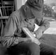 Senior Man Wood Carving Fine Art Print - Various Sizes