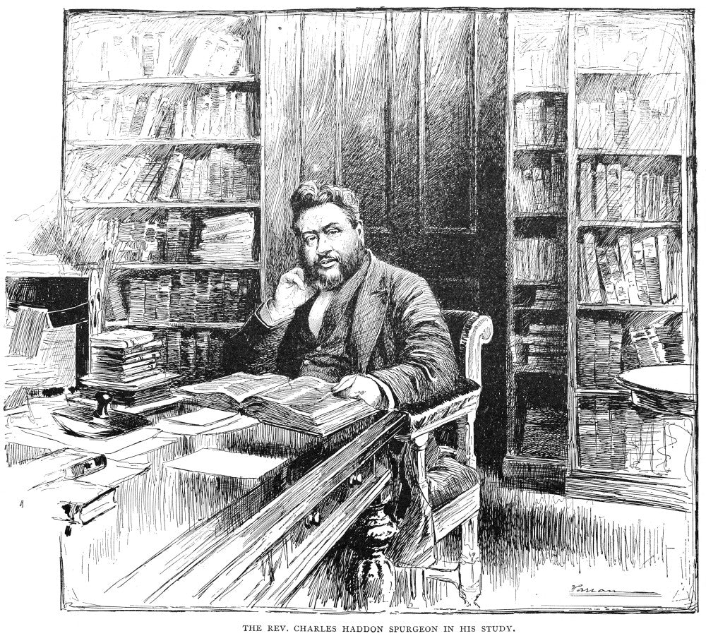 Charles Haddon Spurgeon Fine Art Print - English Baptist Preacher Drawing, 1892