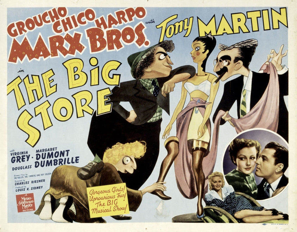The Big Store Movie Poster Print Featuring The Marx Brothers - 1941
