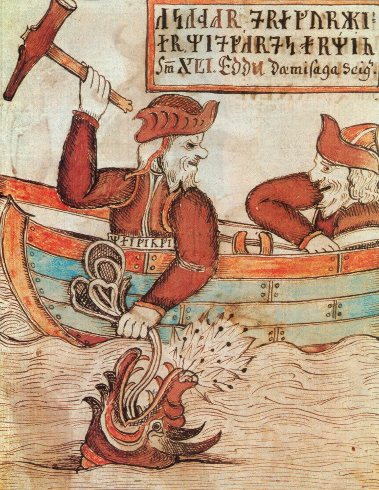 Norse Mythology: Thor's Fishing Trip Fine Art Print by Science Source