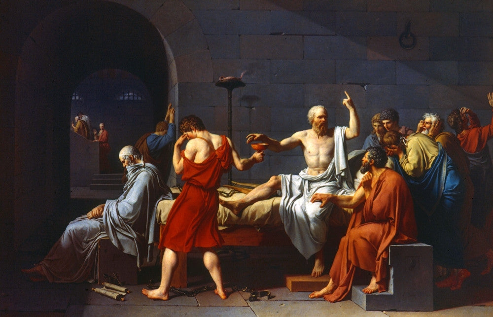 The Death of Socrates Fine Art Print by Jacques Louis David, 1787
