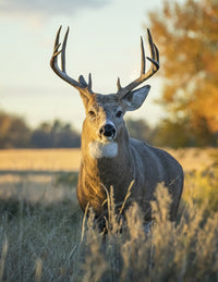 White-tailed Deer Buck Poster Print by Vic Schendel