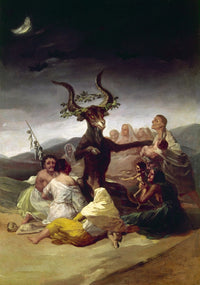 Witches' Sabbath Fine Art Print by Francisco Goya - 1795-98