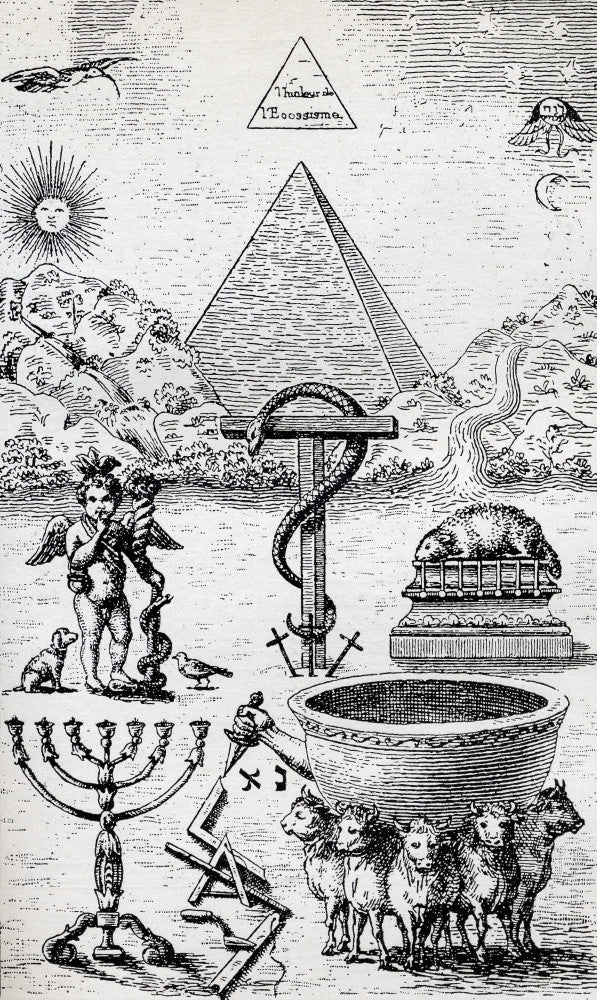 High Degree Symbols Fine Art Print from The Freemason (1932) by Eugen Lennhoff