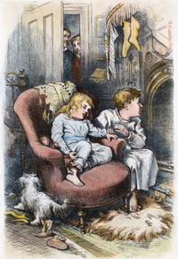 Thomas Nast Christmas Eve Wood Engraving Fine Art Print