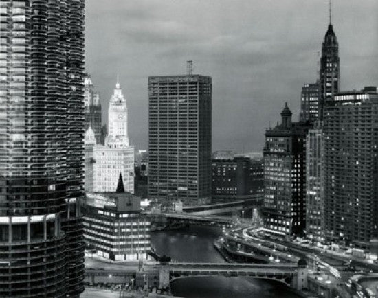 Skyscrapers at Dusk Fine Art Print - Chicago, Illinois