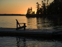 Adirondack Chair at Sunset Fine Art Print by Keith Levit