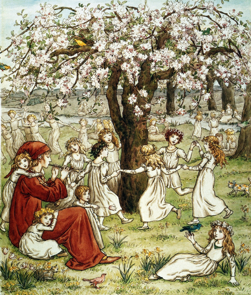 Browning: Pied Piper Watercolor Print by Katy Greenaway