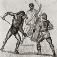 Two Gladiators Practicing Fine Art Print by Ken Welsh | Posterazzi