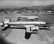 High Angle View of Two Airplanes at an Airport Fine Art Print