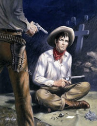 Cowboy Showdown Fine Art Print - Gun Standoff Scene
