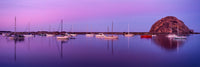 Boats Moored at Morro Bay Harbour Fine Art Print by Panoramic Images