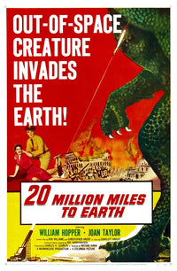 20 Million Miles To Earth Movie Poster Art Print (1957)