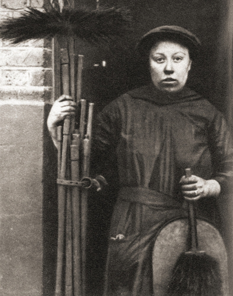 Women Taking Over Men's Work During World War One - A Chimney Sweep Fine Art Print by Hilary Jane Morgan