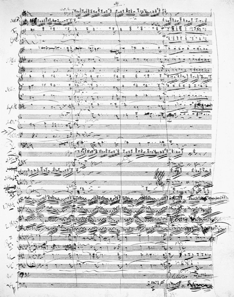 Wagner: Die Walküre Manuscript Print, 1856 by Granger Collection