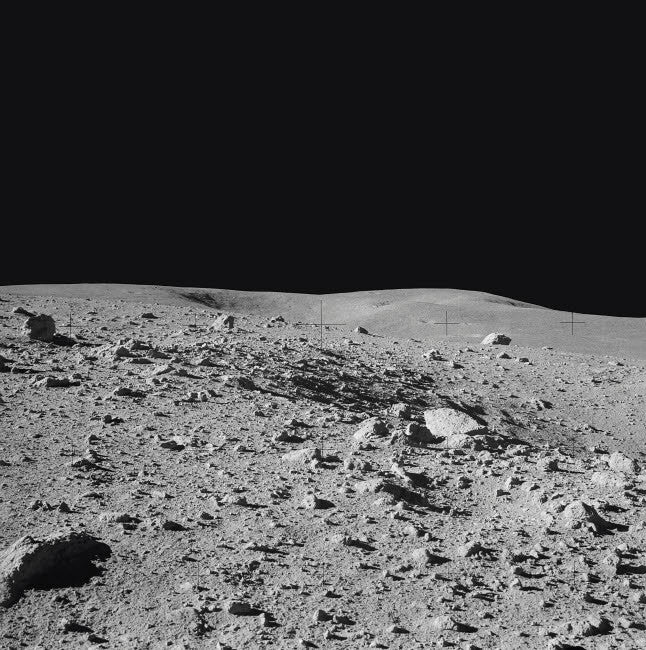 Lunar Surface of Earth's Moon Fine Art Print by Stocktrek Images