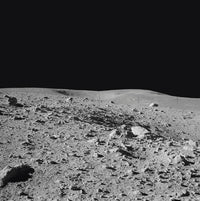Lunar Surface of Earth's Moon Fine Art Print by Stocktrek Images