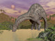 Large Dicraeosaurus Dinosaur Drinking Water Fine Art Print