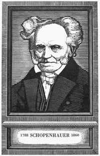 Arthur Schopenhauer Woodcut Poster Print - 19th Century Art