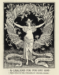 A Garland For May Day (1895) Fine Art Print by Walter Crane
