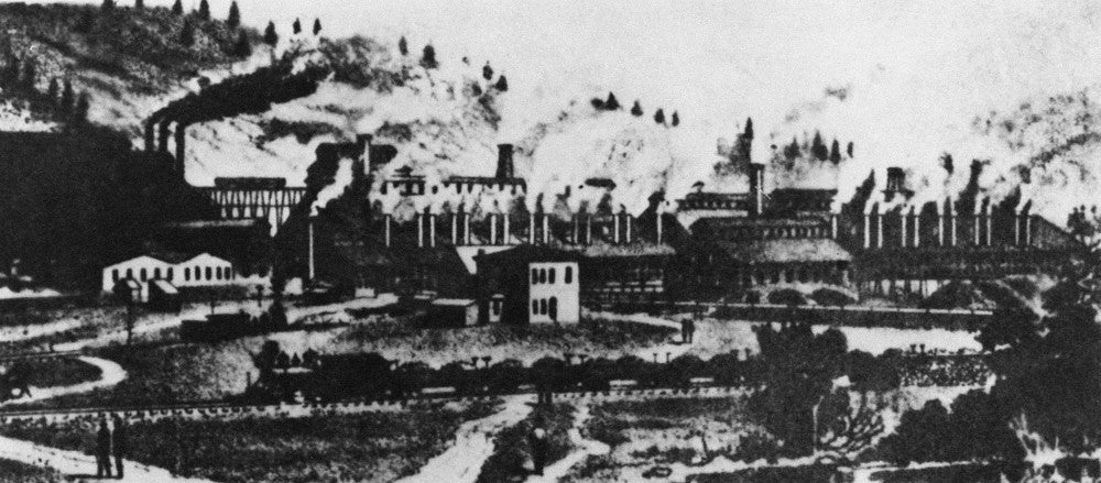 Montana Smelting Works Fine Art Print - Anaconda Copper Mining Company