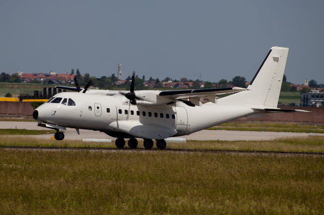 A CASA CN-235 Aircraft Fine Art Print by Timm Ziegenthaler