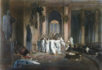 The Assassination of Julius Caesar Steel Engraving Poster Print by Granger Collection