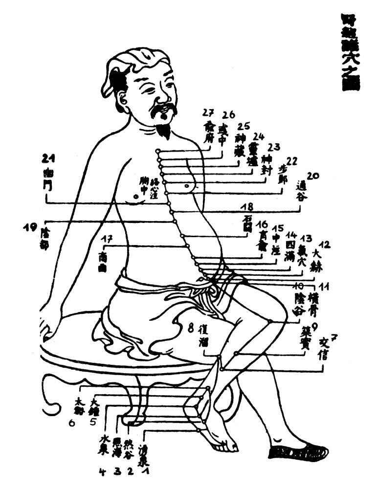 Chinese Acupuncture Antique Print by Granger Collection