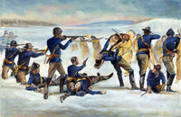 Wounded Knee Battle Fine Art Print - 1890 Depiction | Posterazzi