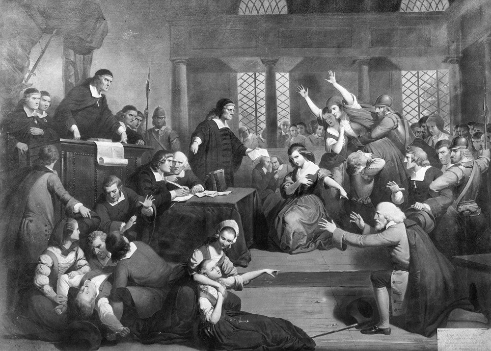 The Trial of George Jacobs at Salem - Fine Art Print by Tompkins Harrison Matteson