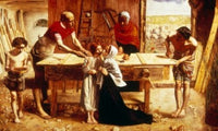 Christ in the Carpenter's Shop Fine Art Print by John Everett Millais