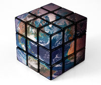 Earth as Rubik's Cube Fine Art Print by Spencer Sutton