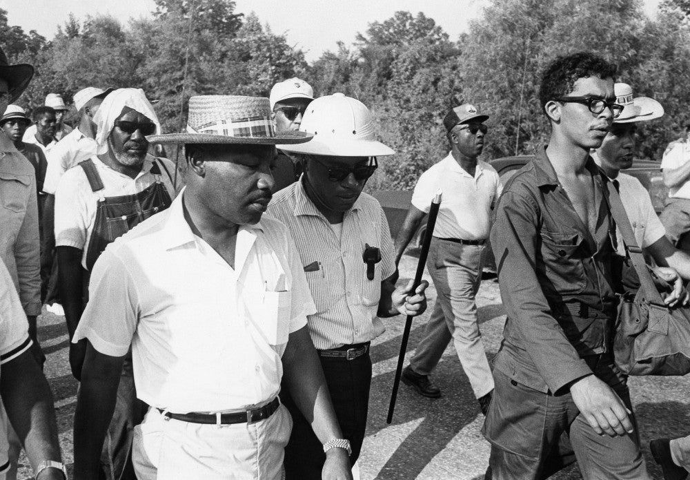 King and Meredith 1966 Freedom March Fine Art Print