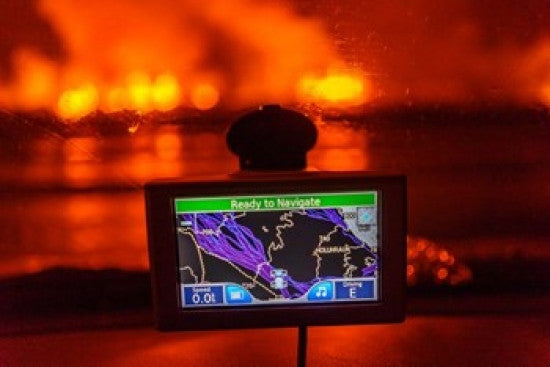 GPS with the Holuhraun Fissure Eruption Fine Art Print by Panoramic Images