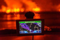 GPS with the Holuhraun Fissure Eruption Fine Art Print by Panoramic Images