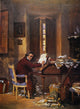 Ludwig Van Beethoven Composing in His Studio - Fine Art Print by C. Schloesser