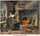 New England Family Life - 18th Century Kitchen Scene Fine Art Print