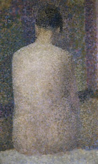 Pose From The Back Fine Art Print by Georges Pierre Seurat - Musee d'Orsay
