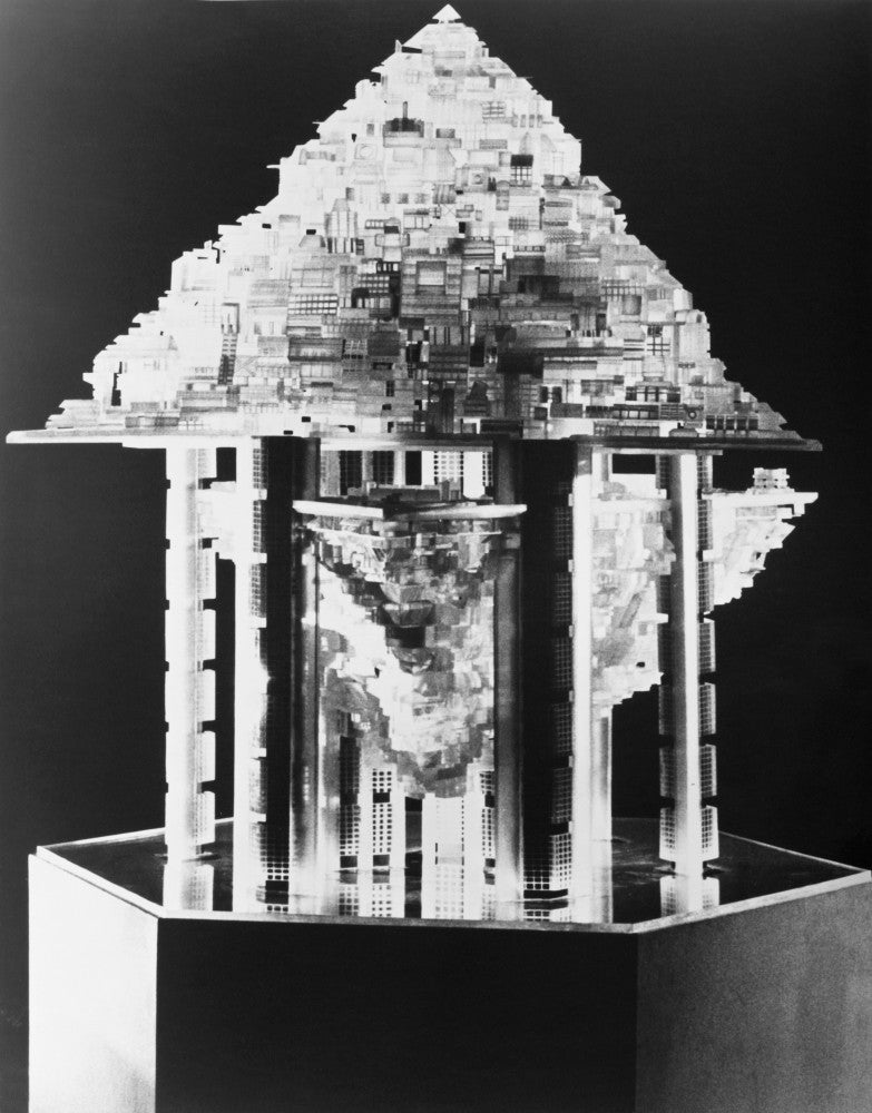 Soleri Hexahedron Architectural Model Fine Art Print by Granger Collection