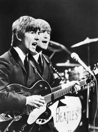 George Harrison and John Lennon Beatles Poster Print - 1964