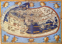 Ptolemy's 2nd Century World Map Fine Art Print by Science Source
