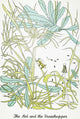Aesop's Fable: Ant and Grasshopper Watercolor Print by Christopher Sanders