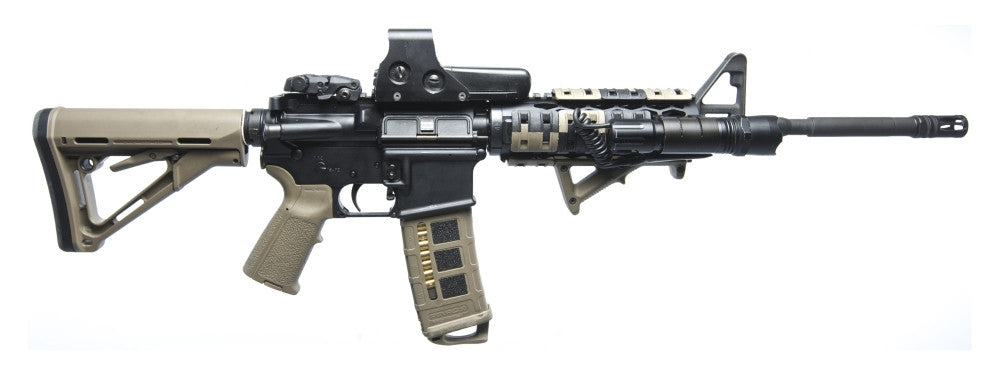 Rock River Arms AR-15 Rifle with Combat Light Poster Print